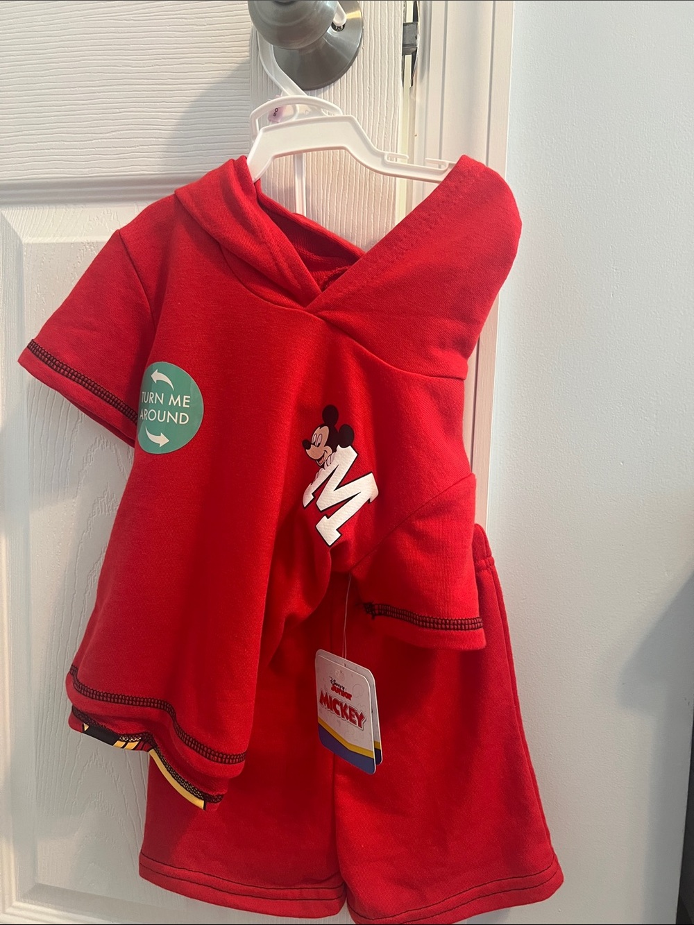 Disney Mickey Red Kids Hoodie Set